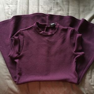 Forever 21 Purple Mock-neck Dress